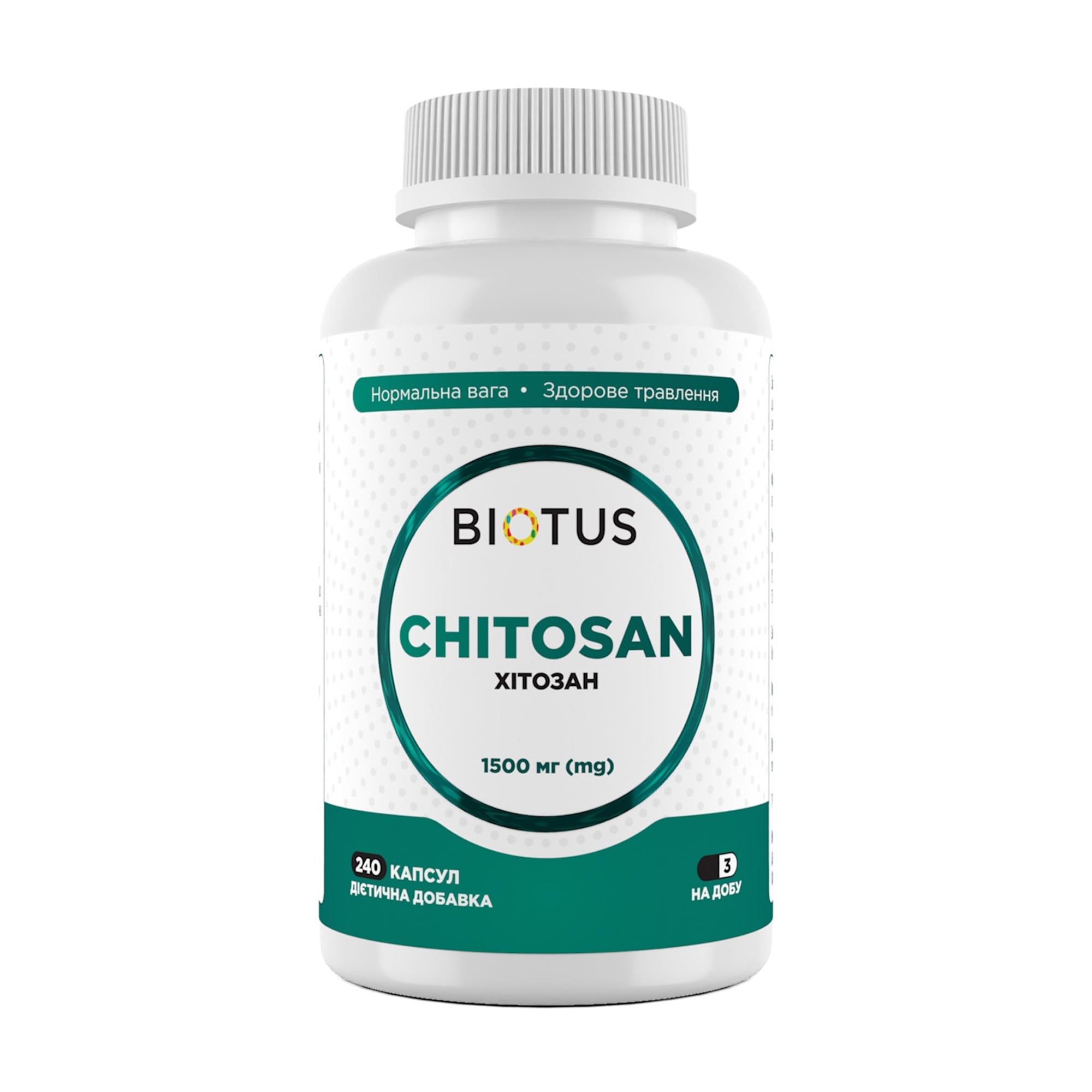 Хітозан Biotus Chitosan 1500 мг, 240 капсул